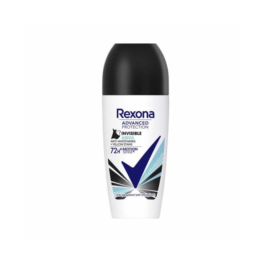 Rexona Deodorant Roll On Advanced Protection Invisible Aqua 72H 50Ml