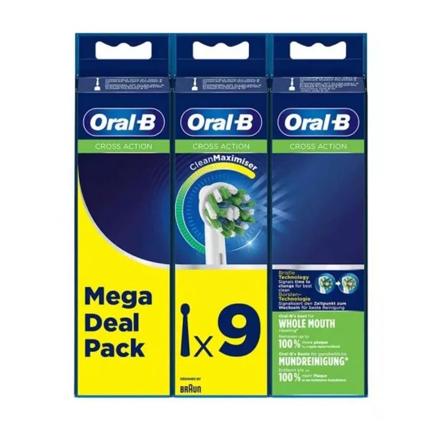 Oral-B Pro Cross Action Refill 9 Unités