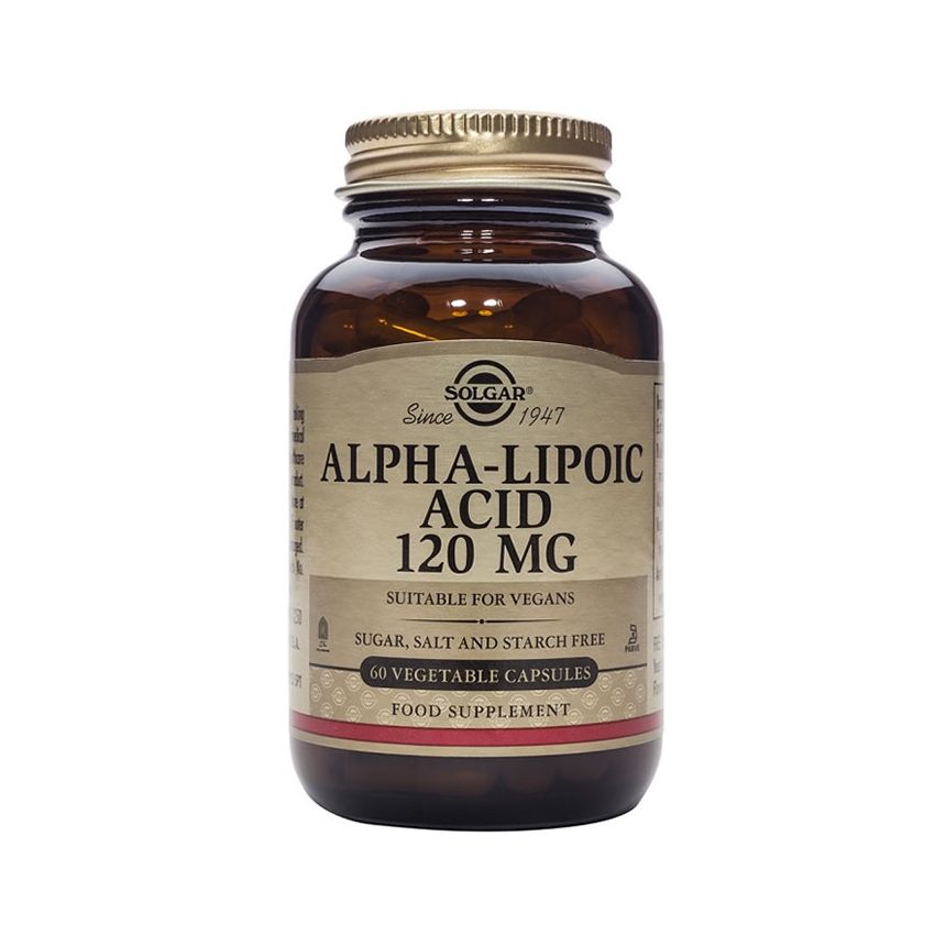 Solgar Acide Alpha Lipoïque 120Mg 60 Gélules