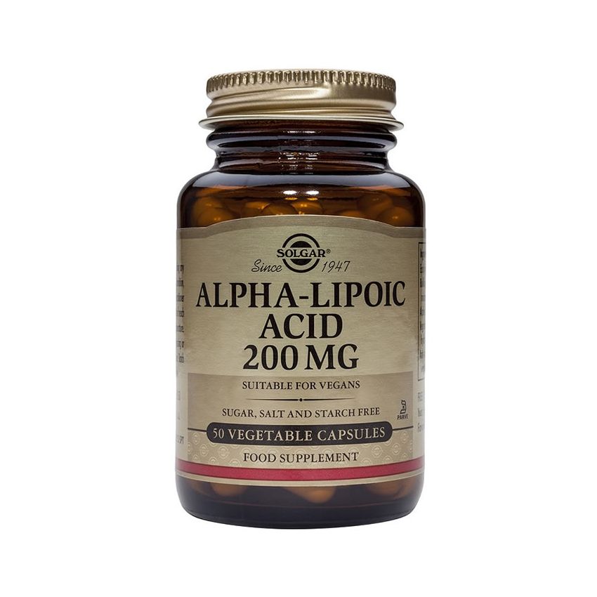 Solgar Acide Alpha Lipoïque 200Mg 50 Gélules