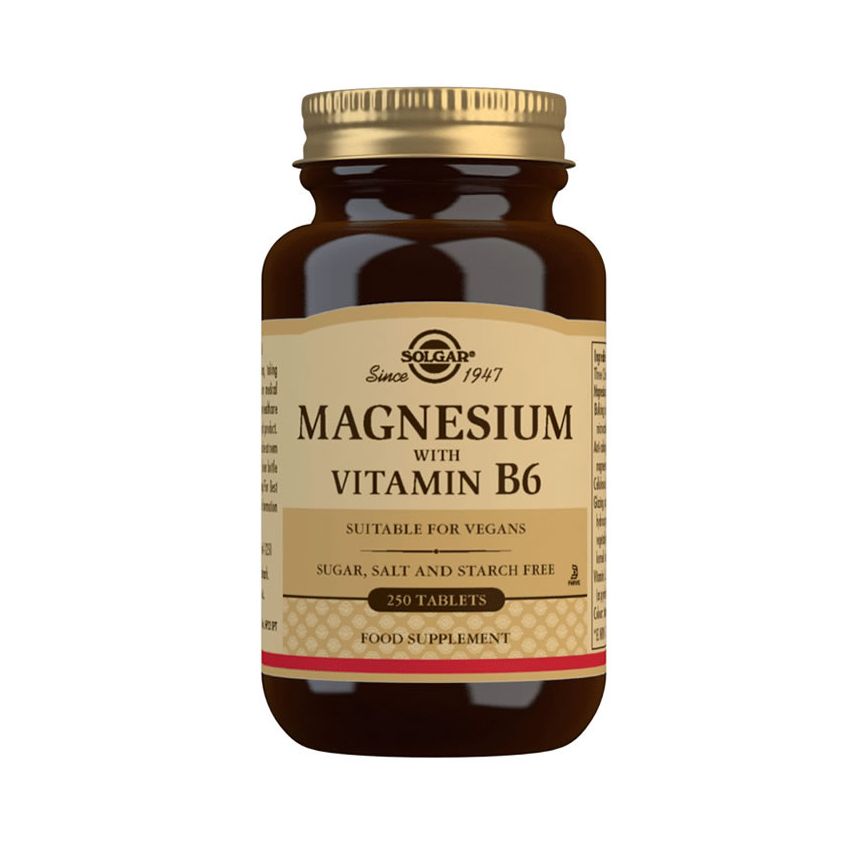 Solgar Magnésium + Vitamine B6 250 Comprimés