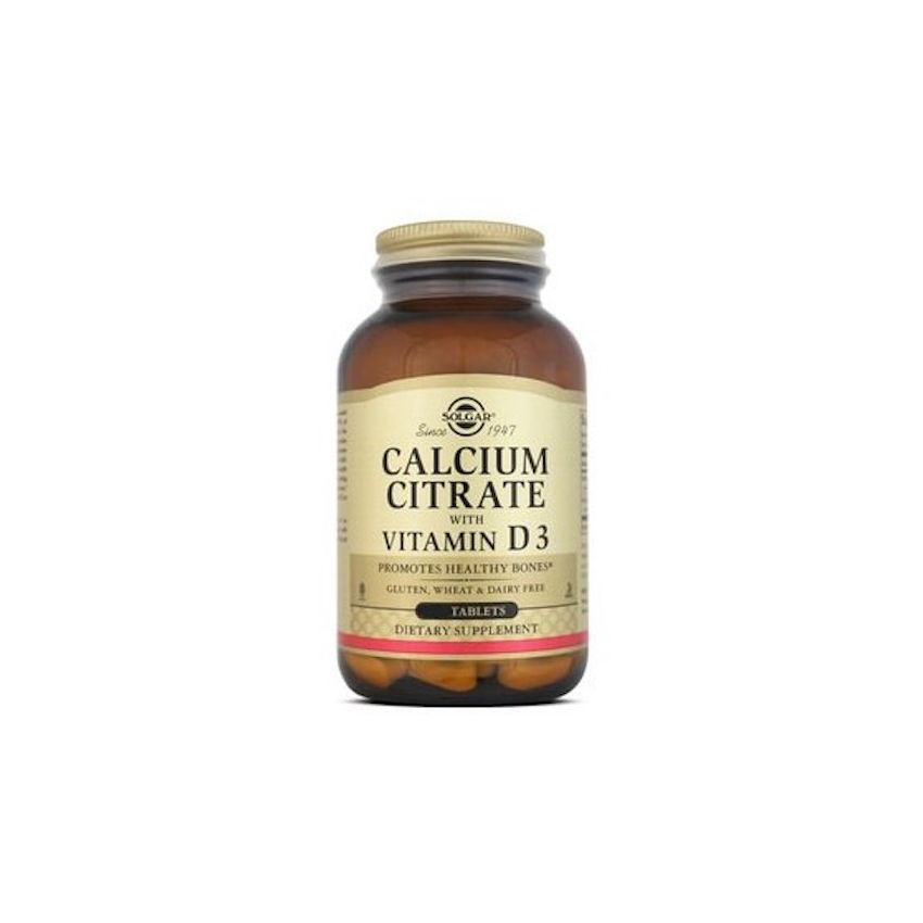 Solgar Citrate De Calcium Avec Vitamine D3 240 Comprimés