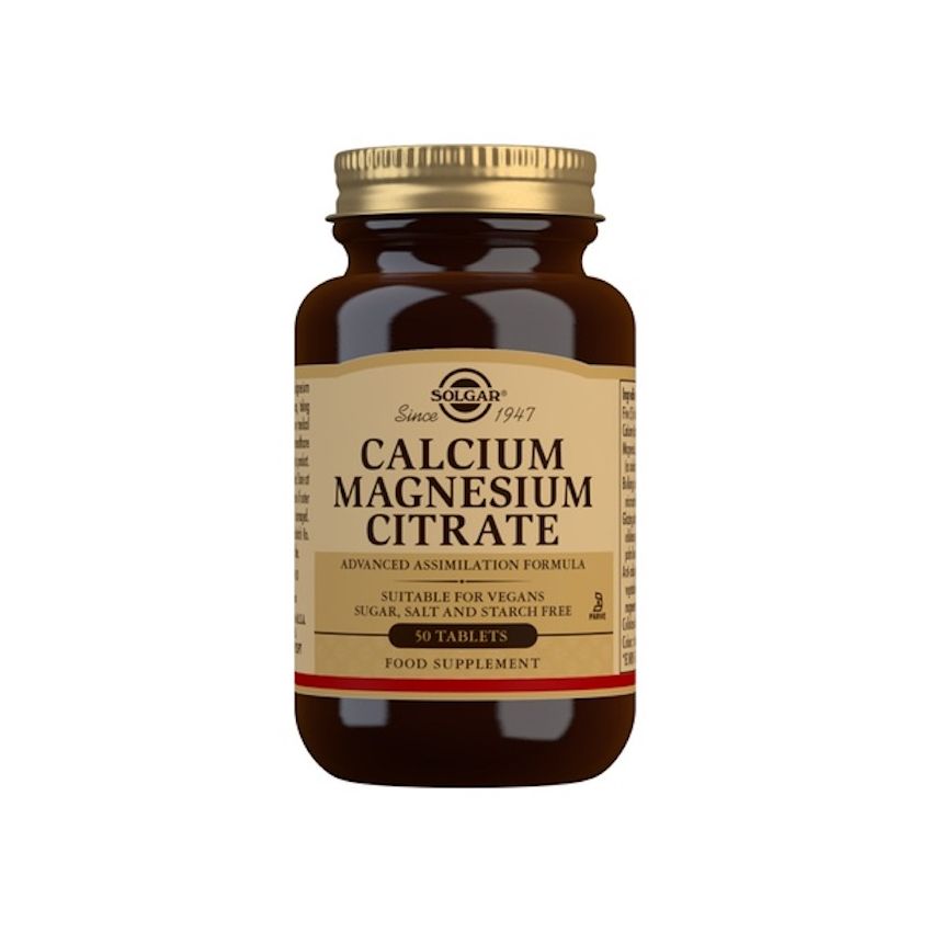 Solgar Citrate De Calcium Et De Magnésium 50 Comprimés