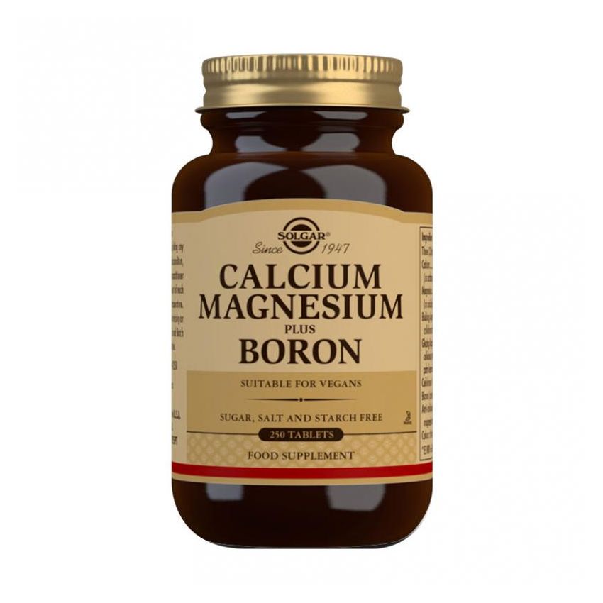 Solgar Calcium Magnesium Plus Bore 250 Comprimés