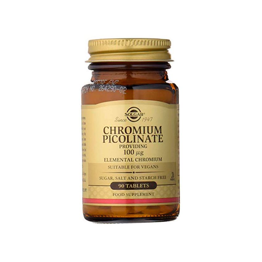 Solgar Chrome Picolinate 100Mg 90 Comprimés