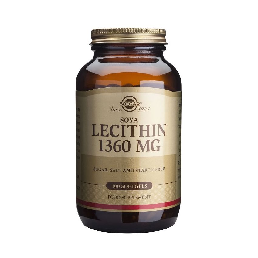 Lécithine De Solgar 1360Mg 100 Gélules Molles