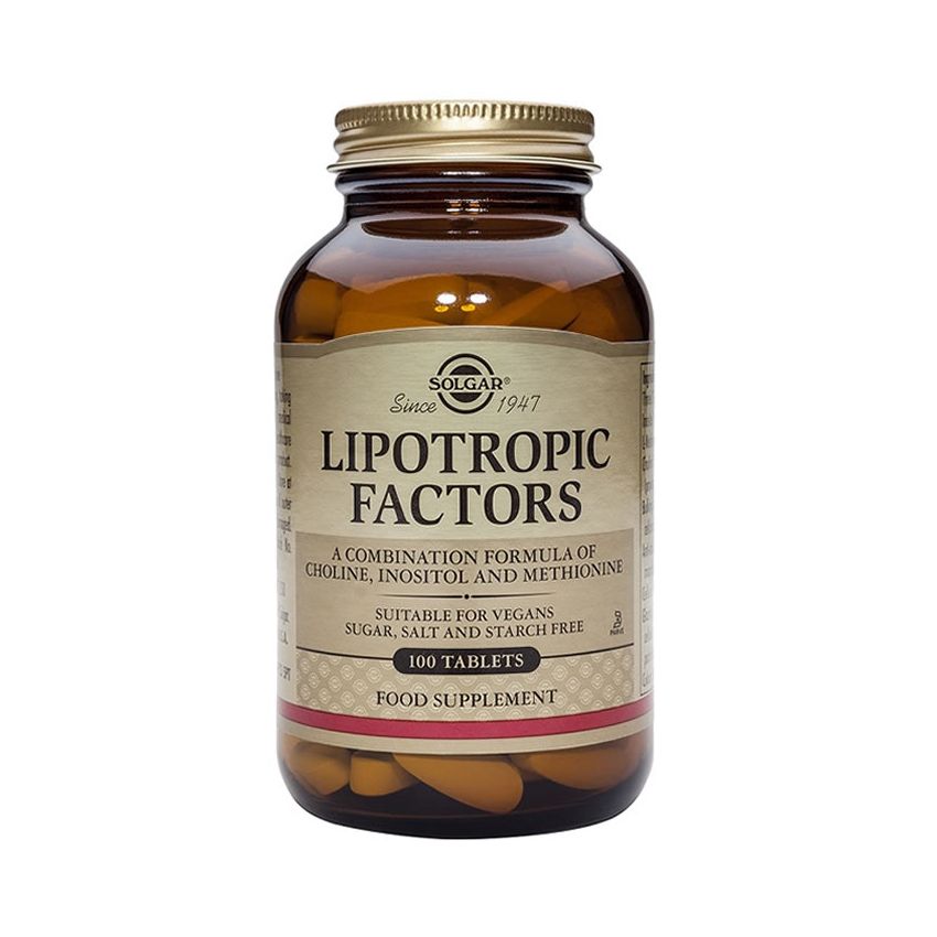 Solgar Lipotropics 100 Comprimés