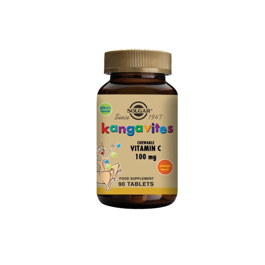 Solgar Kangavites Vitamine C 100Mg 90 Comprimés À Croquer