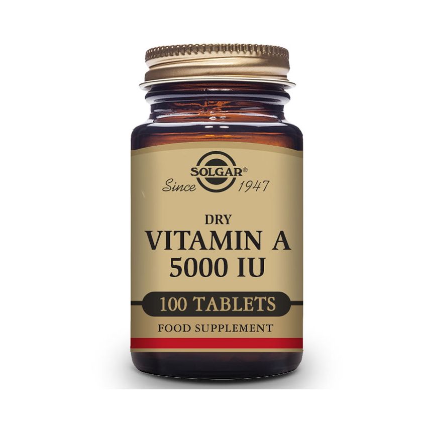 Solgar Vitamine A Séchée 5000 Ui 100 Comprimés