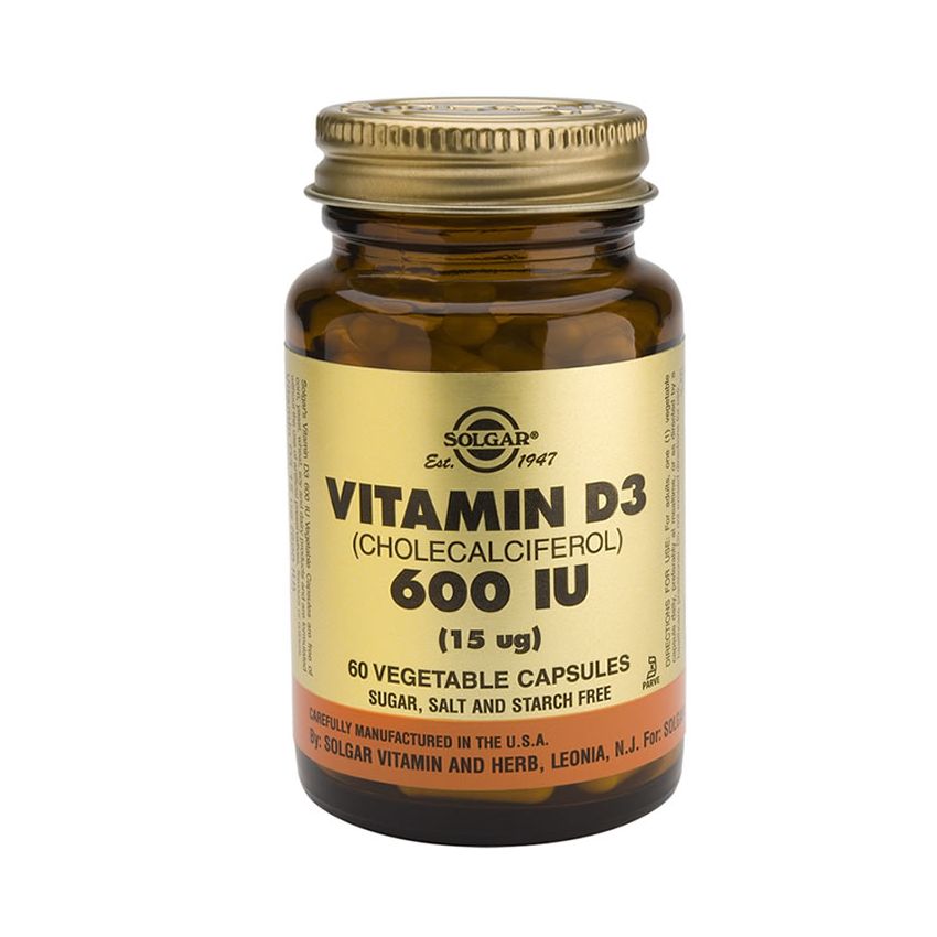 Solgar Vitamine D3 600Ui 15Cmg 60 Gélules