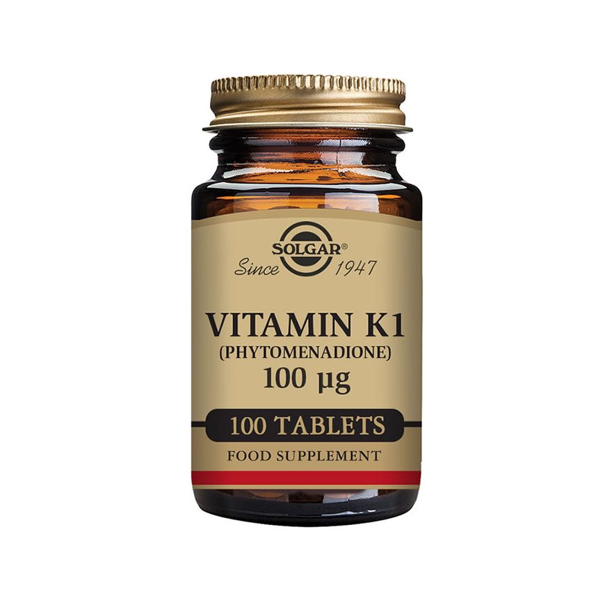 Solgar Vitamine K1 100Cmg 100 Comprimés