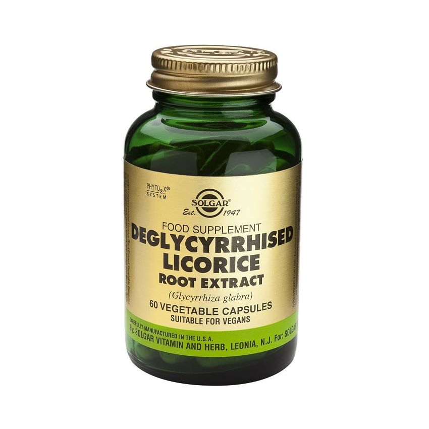 Solgar Spf Réglisse Deglycyrrhizinée 60 Gélules