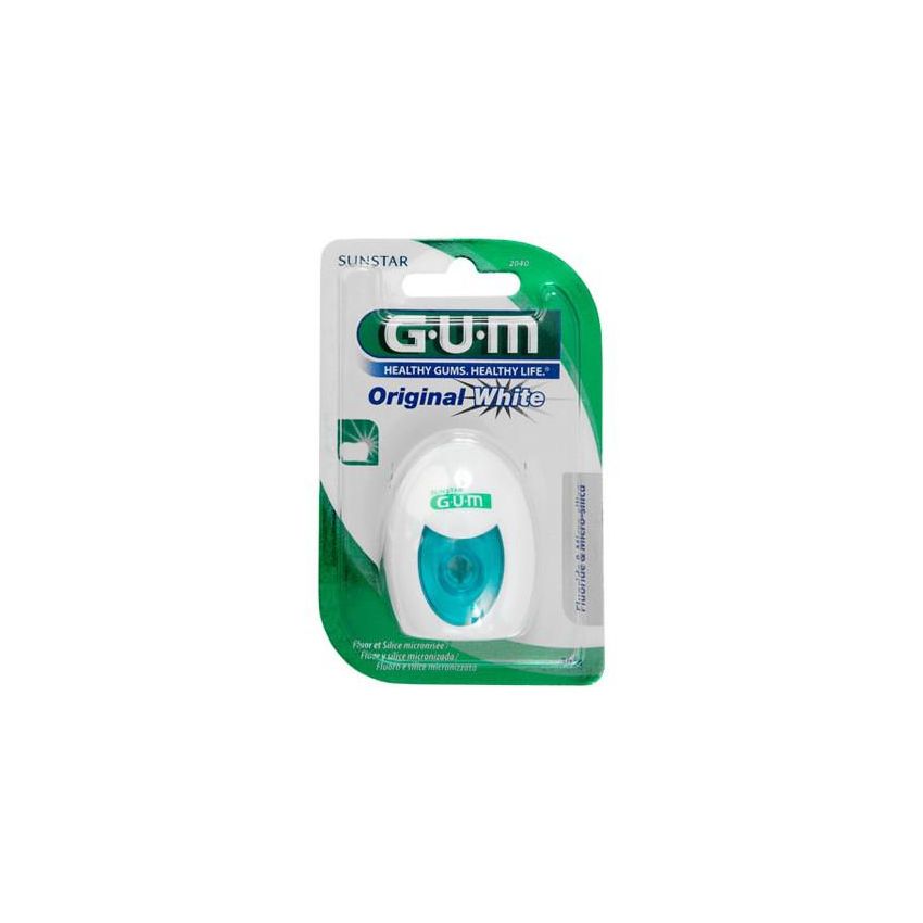 Gum Fil Dentaire Original White Ciré Fluoré