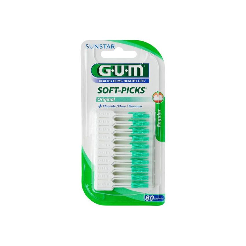 Sunstar Gum Soft-Picks Original Avec Fluorure Ordinaire 80 Unités