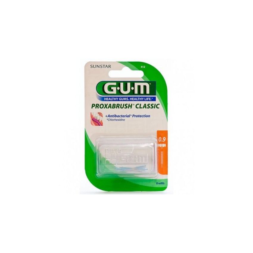 Proxabrush Classic Cepillo Interdental Con Clorhexidina 0,9 Mm 8 Unidades Gum