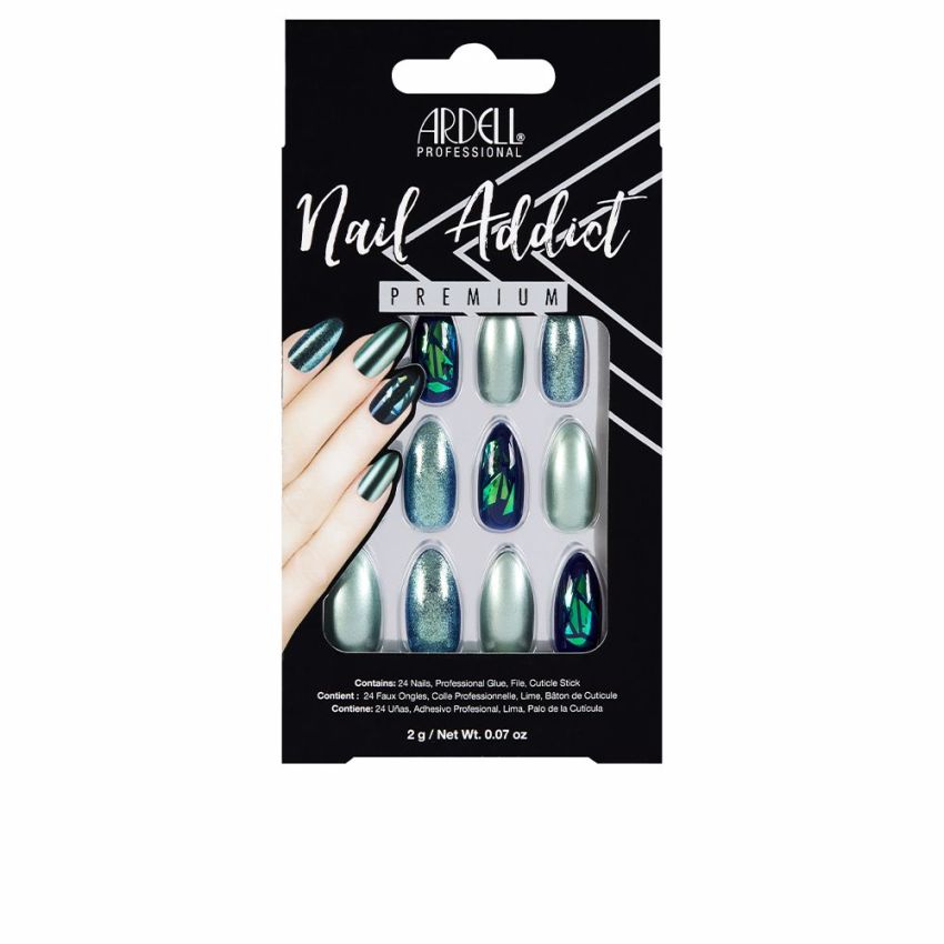 Nail Addict Green Glitter Chrome - 1 U