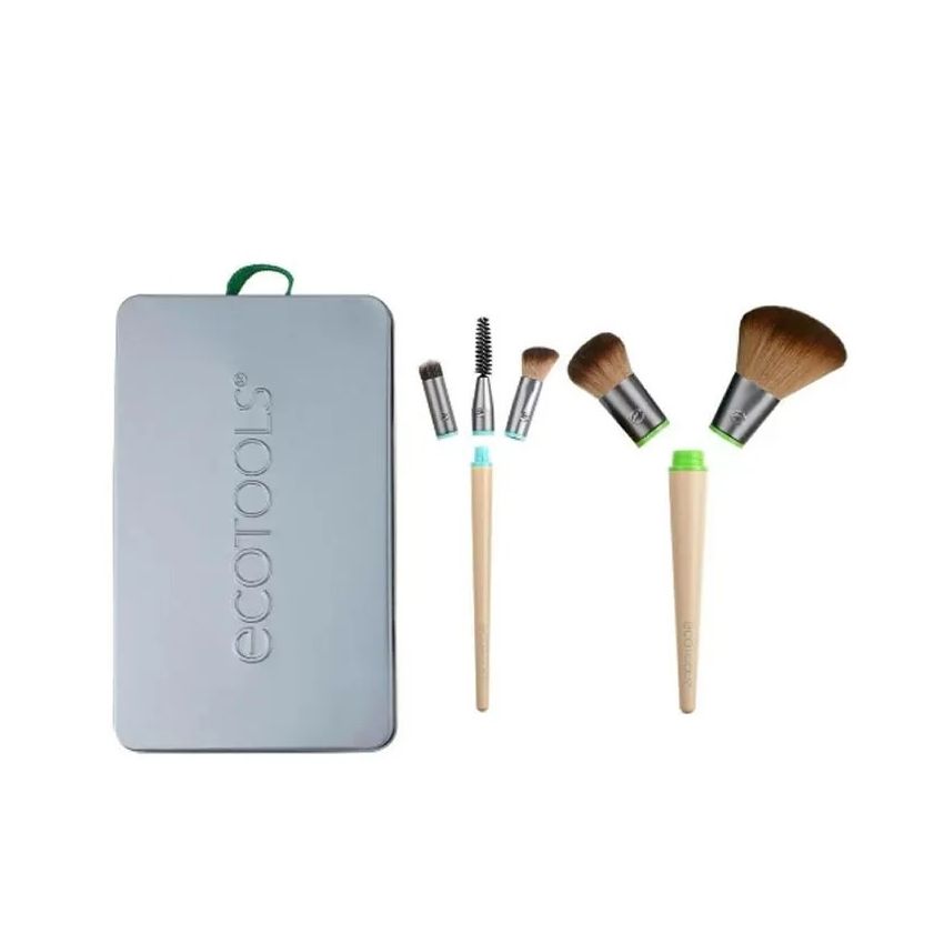 Ecotools Essentials Total Face Fit Interchangeable Brush Set For Daily Face Essentials