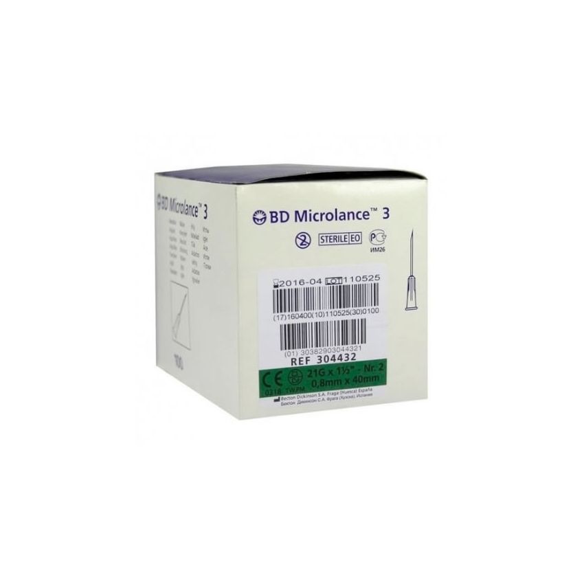 Bd Microlance Aiguille 0,8Mm X 40Mm 100 Unités
