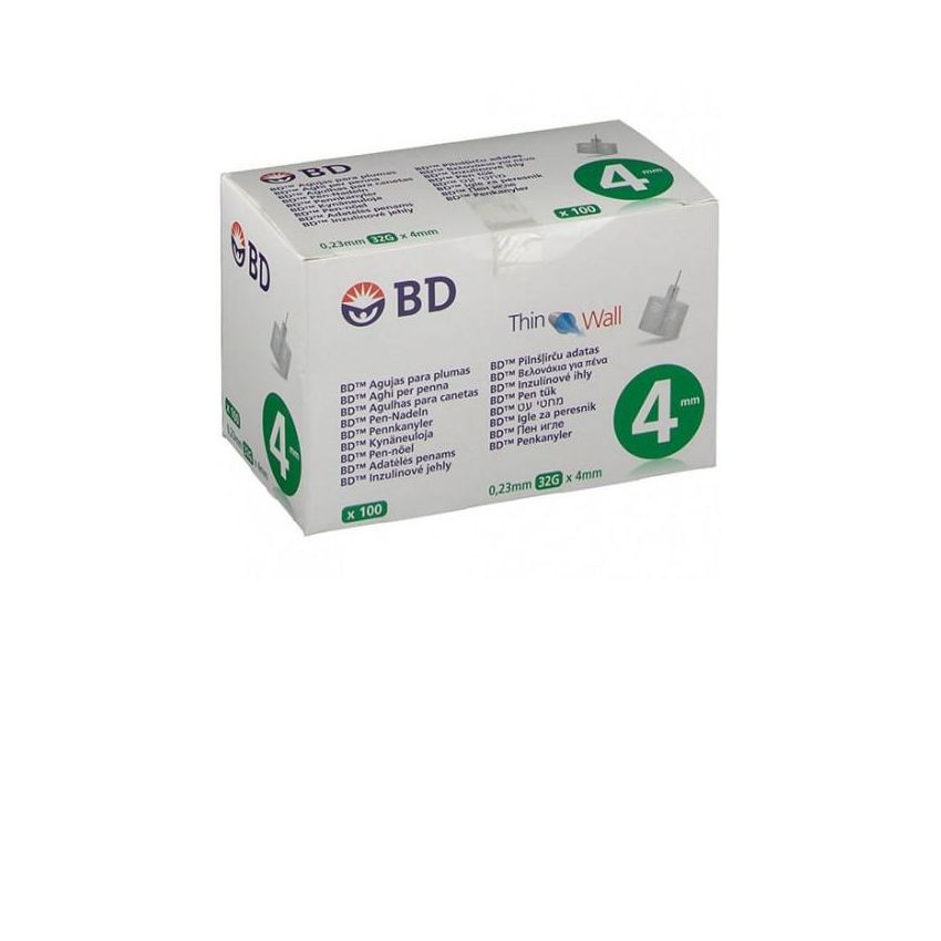 Bd Insulin Pen 4Mm 100 Units