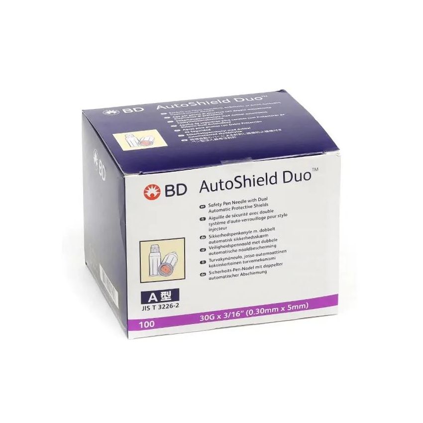 Bd Insulin Needle Pen Autoshield Duo 0.3 X 5 100 Pcs