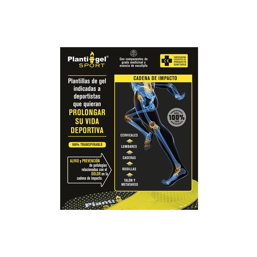 Plantigel Sport Insoles Size 35-38