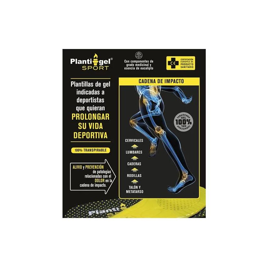 Plantigel Sport Insoles Size 43-47