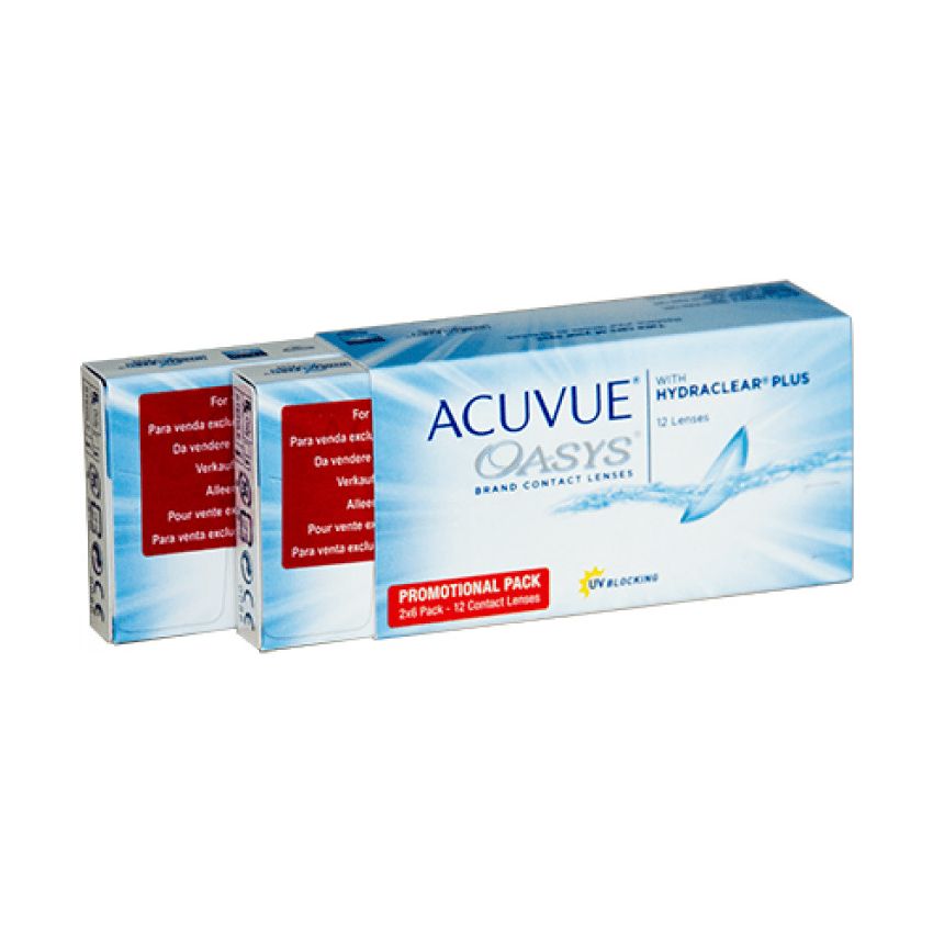 Acuvue Oasys Hydraclear Lentilles De Contact 2 Semaines -2.50 Bc/8.4 12 Unités