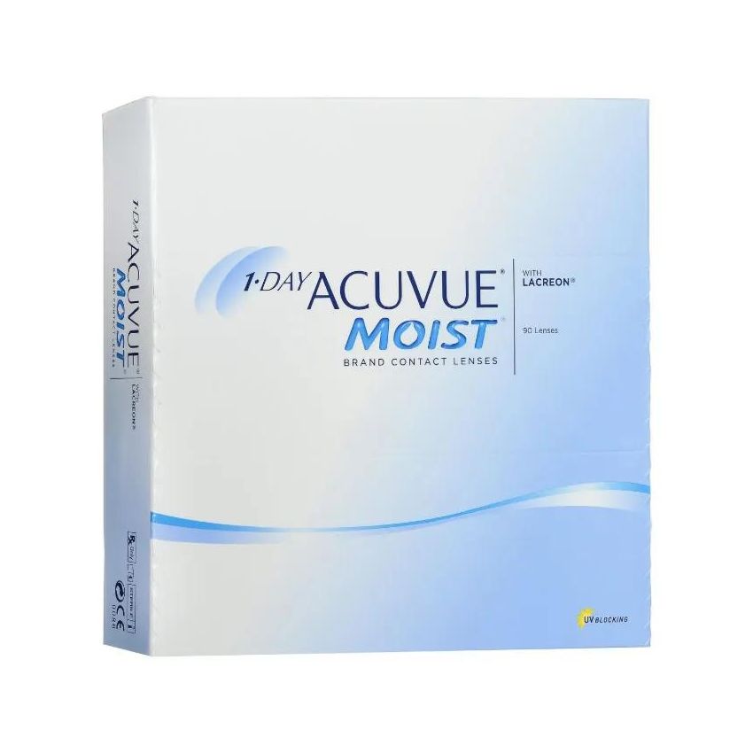 Acuvue Moist Lentilles De Contact Journalières -2.25 Bc/8.5 90 Unités