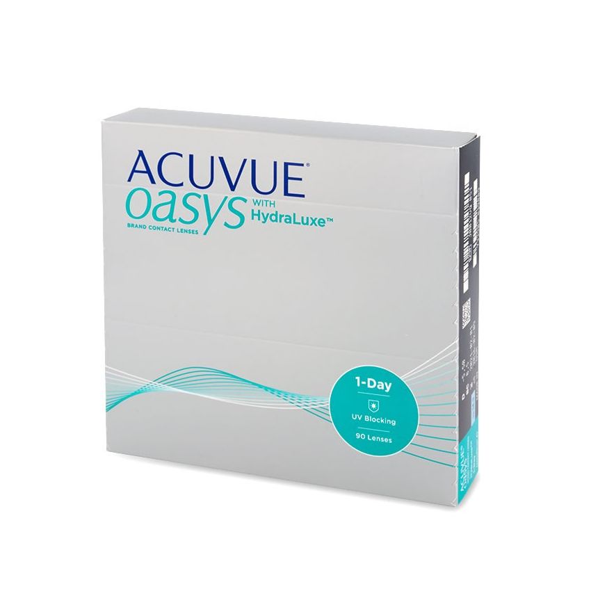 Acuvue Oasys Hydraluxe Contact Lenses Daily Replacement -4.00Bc/-8.5  90 Units