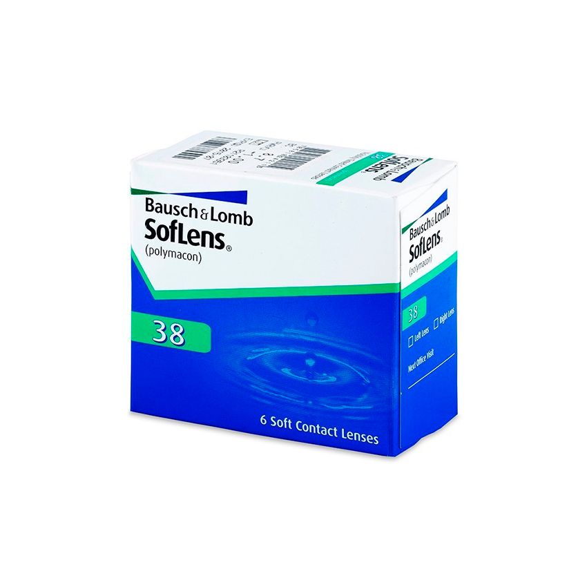 Soflens 38 Lenses With Tint Visibility -0.75 Bc / 87 6 Units