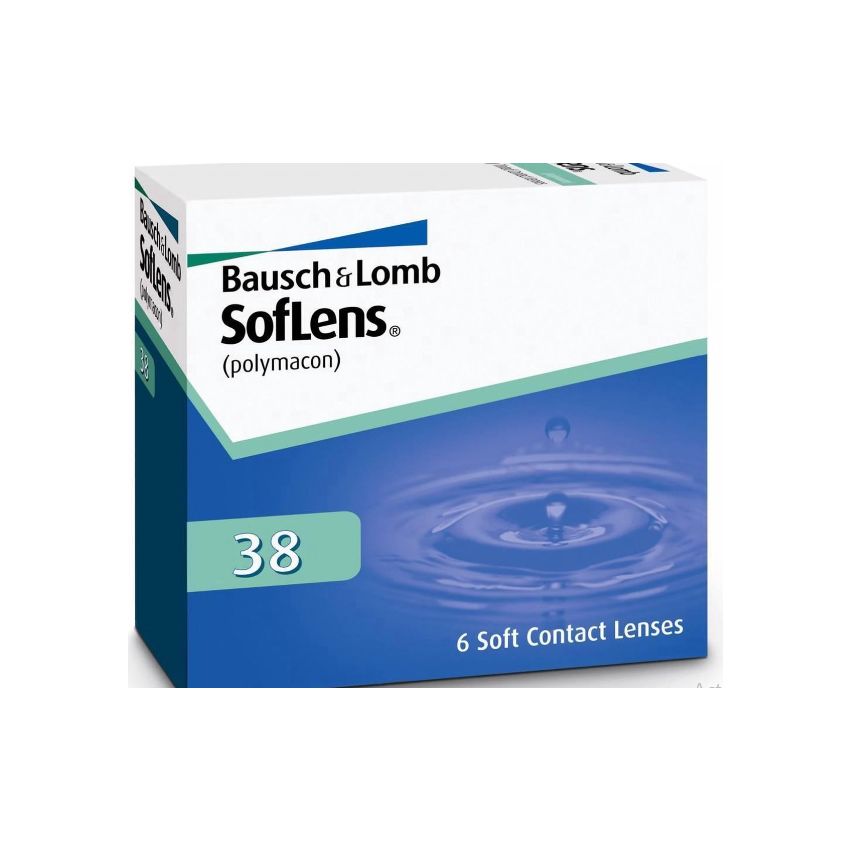 Soflens 38 Tinted Lenses Visibility -2.25 Bc/87 6 Units