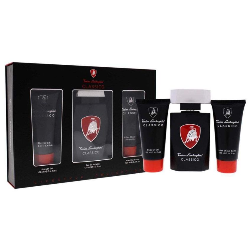 Tonino Lamborghini Classic Eau De Toilette 125Ml Spray Gel De Baño 100Ml Balsamo After Shave 100Ml