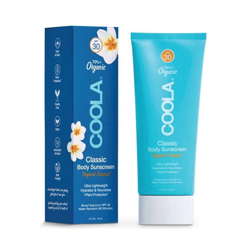 Coola Classic Body Organic Sunscreen Lotion Spf30 Tropical Coconut 148Ml