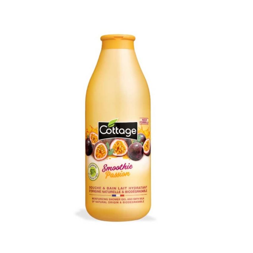 Cottage Smoothie Passion Douche & Bain Lait Hydratant 750Ml