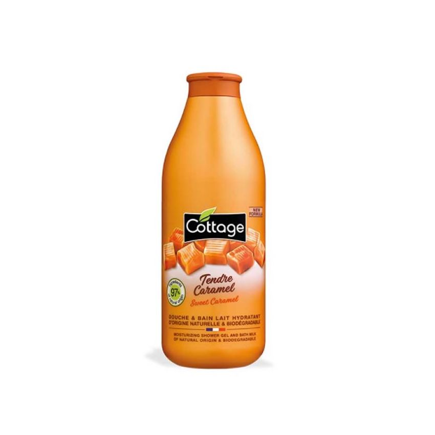 Cottage Tendre Caramel Douche & Bain Lait Hydratant 750Ml