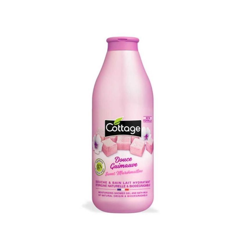 Cottage Douce Guimauve Douche & Bain Lait Hydratant 750Ml