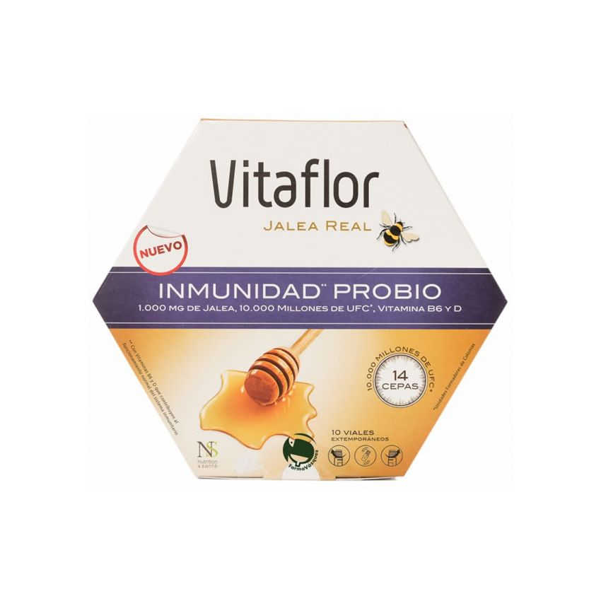 Vitaflor Gelée Royale Immunité Probio 10 Fioles 100Ml