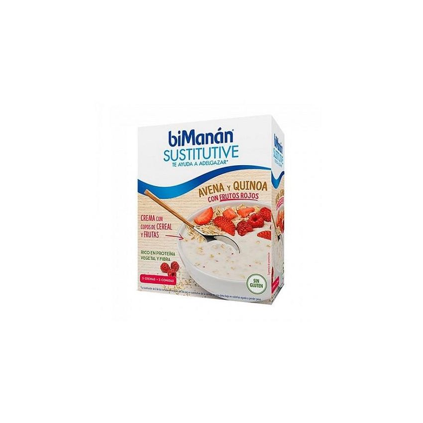 Bimanán Sustitutive Crema Avena Y Quinoa Con Frutos Rojos 275G