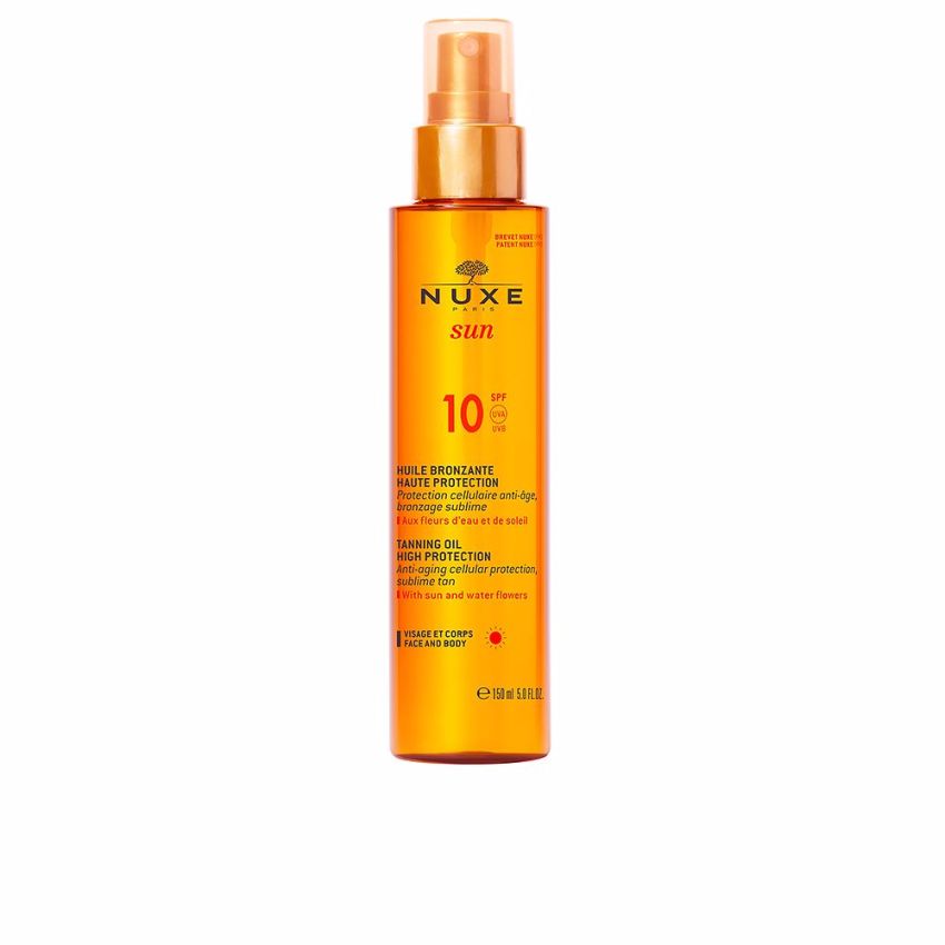 Huile Bronzante Nuxe Sun Visage Et Corps Spf10 - 150 Ml