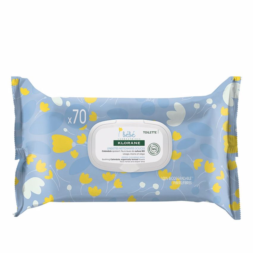Lingettes Nettoyantes Douces Bébé - 70 U