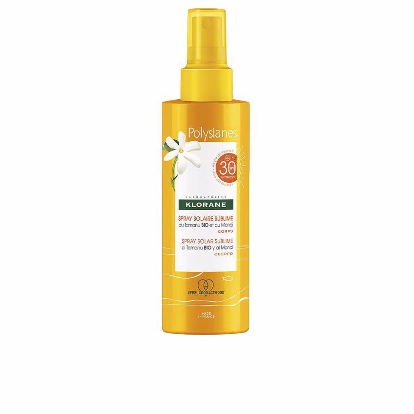 Polysianes Monoï Y Tamanu Bio Spray Corporel Solaire Spf30 - 200 Ml