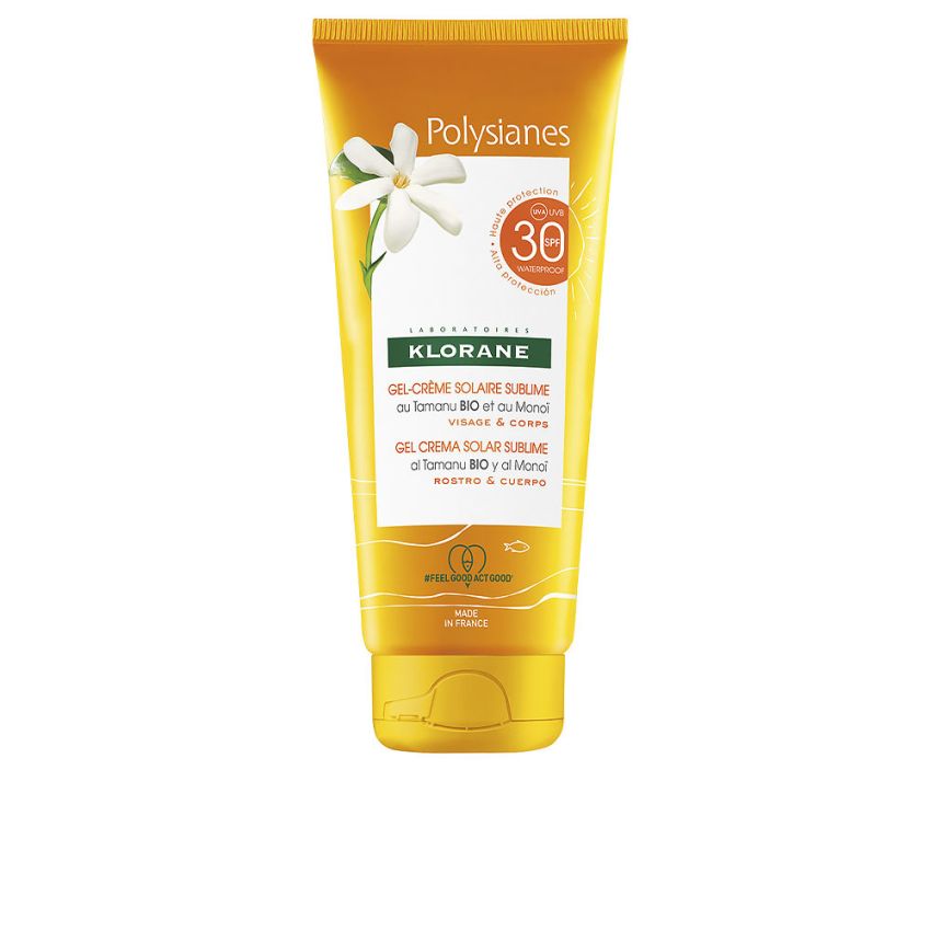 Polysianes Monoï Y Tamanu Bio Gel Solaire Visage Et Corps Spf30 - 200 Ml