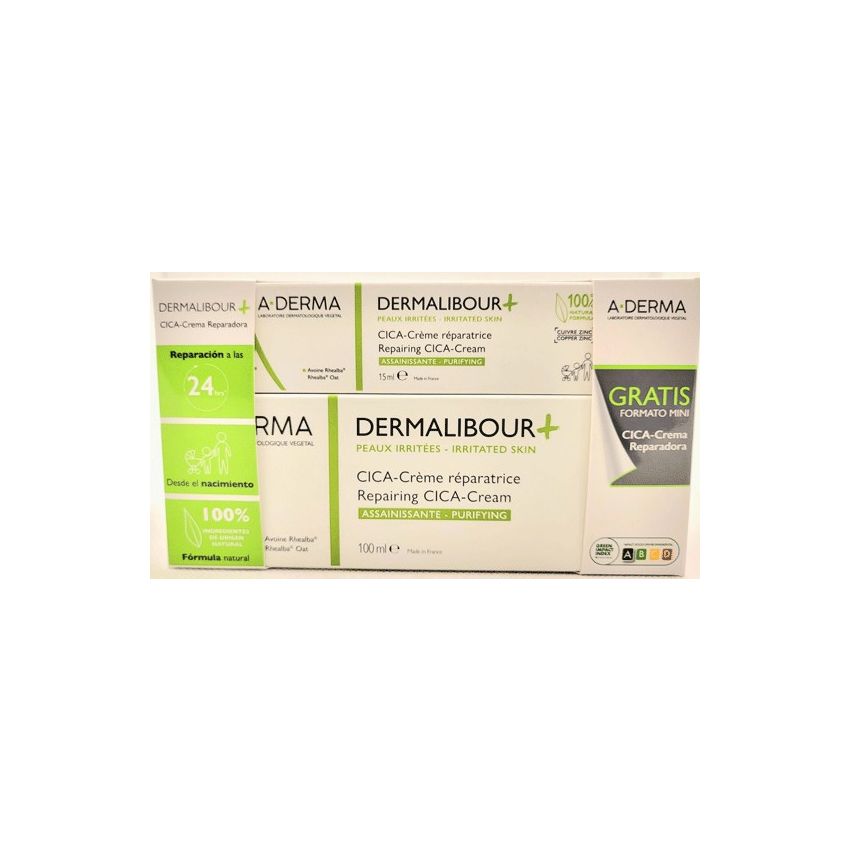 A-Derma Dermalibour+ Cica Repair Cream 100Ml Set 2 Pieces