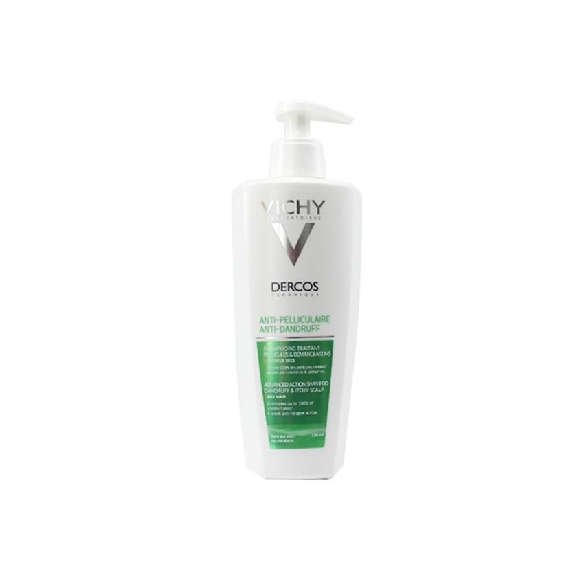 Vichy Dercos Anti Pelliculaire Shampooing Cheveux Secs 390Ml