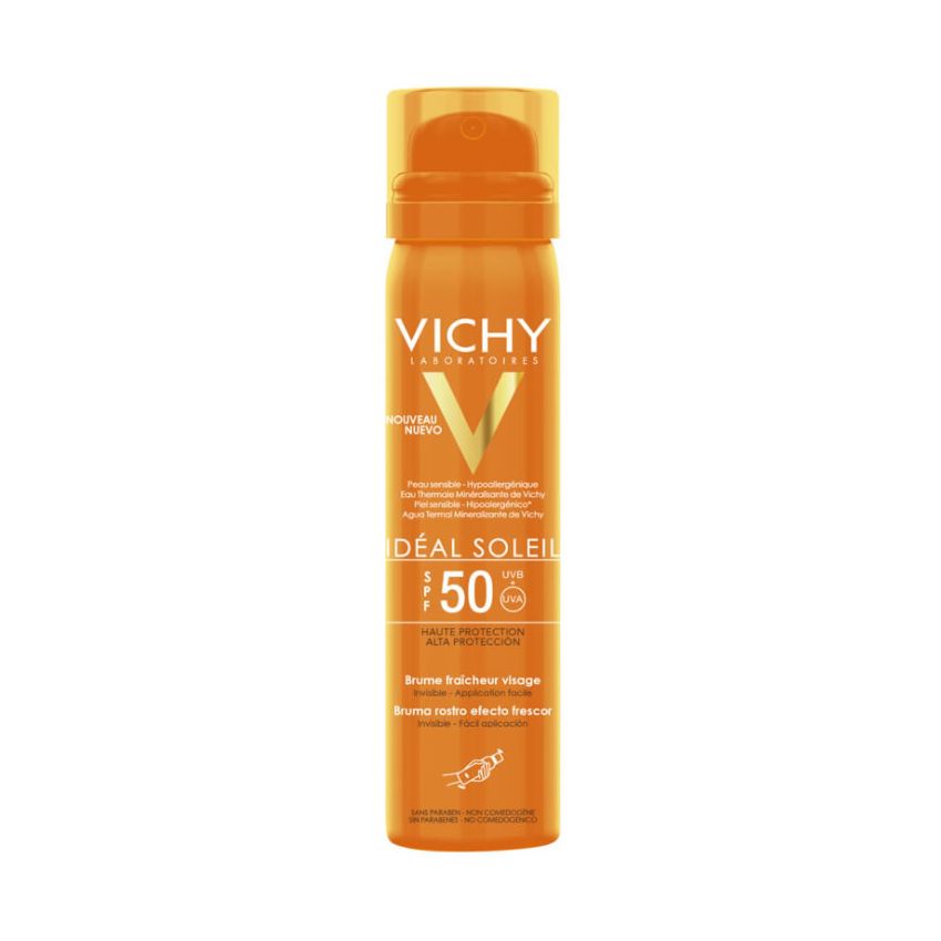 Vichy Idéal Soleil Brume Fraîcheur Visage Spf50 75Ml