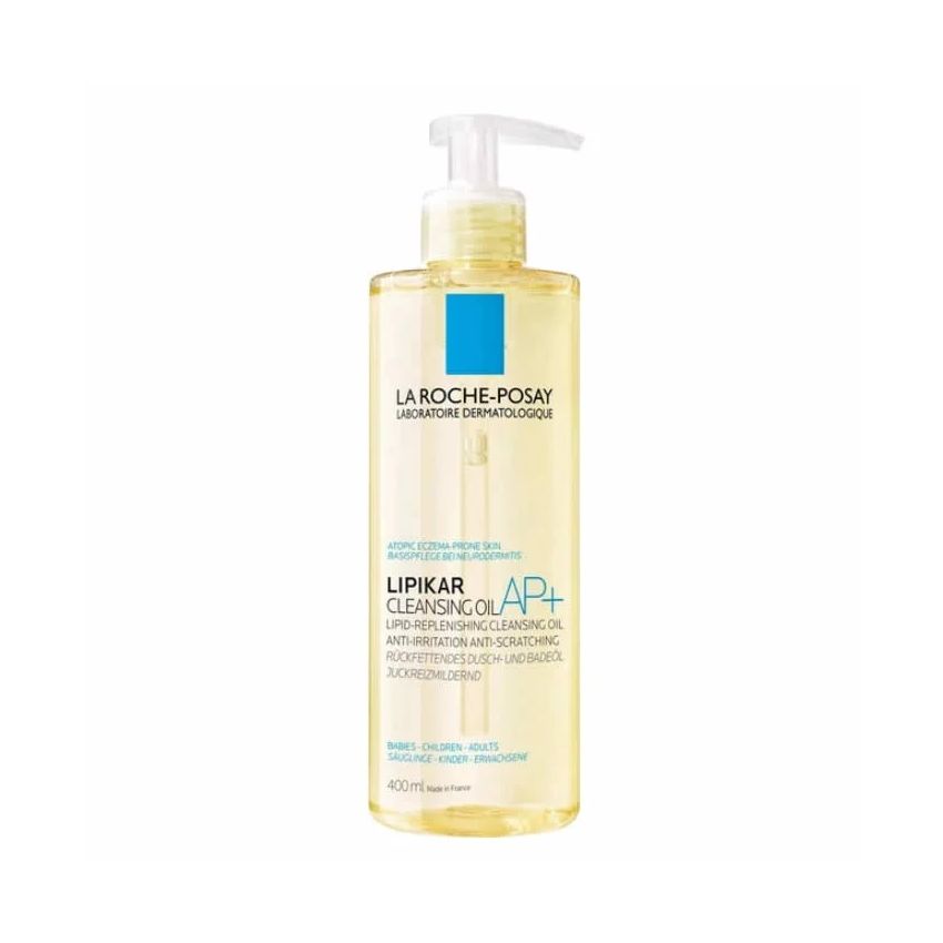 Huile Nettoyante Lipikar Ap+, Nettoyant Corps Anti-Irritations Pour Peaux Atopiques - 400 Ml