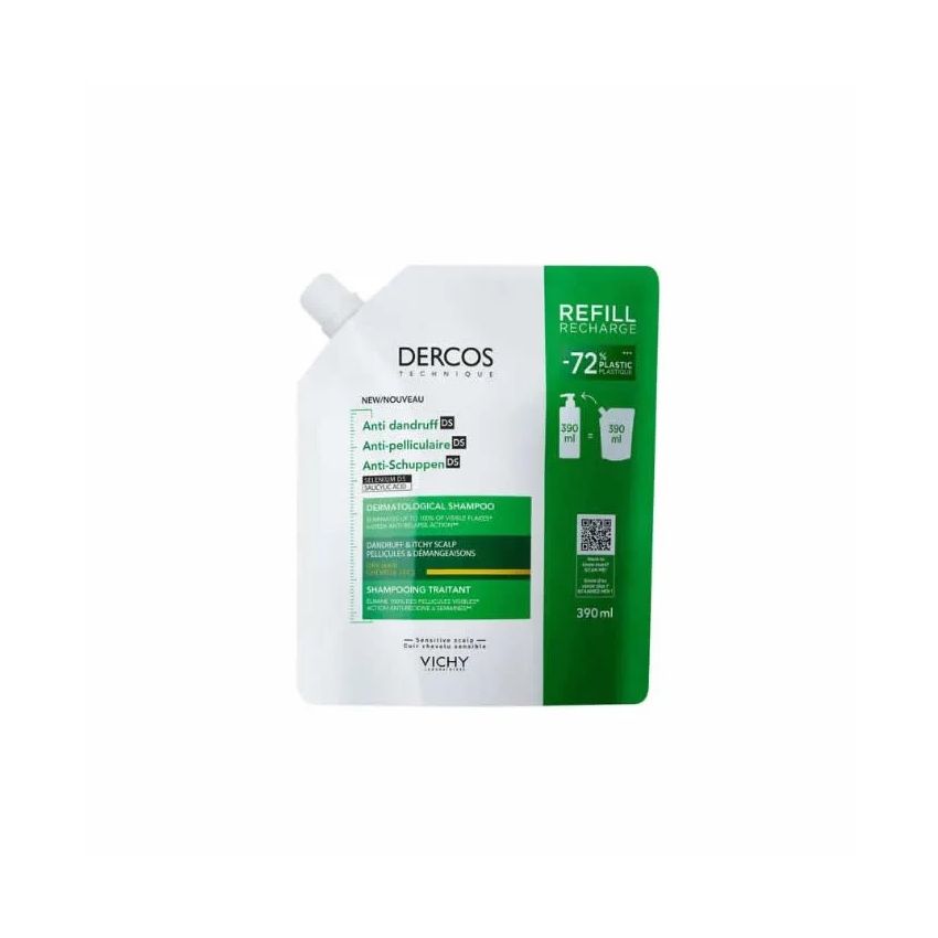 Dercos Recharge Antipelliculaire Cheveux Secs - 390 Ml