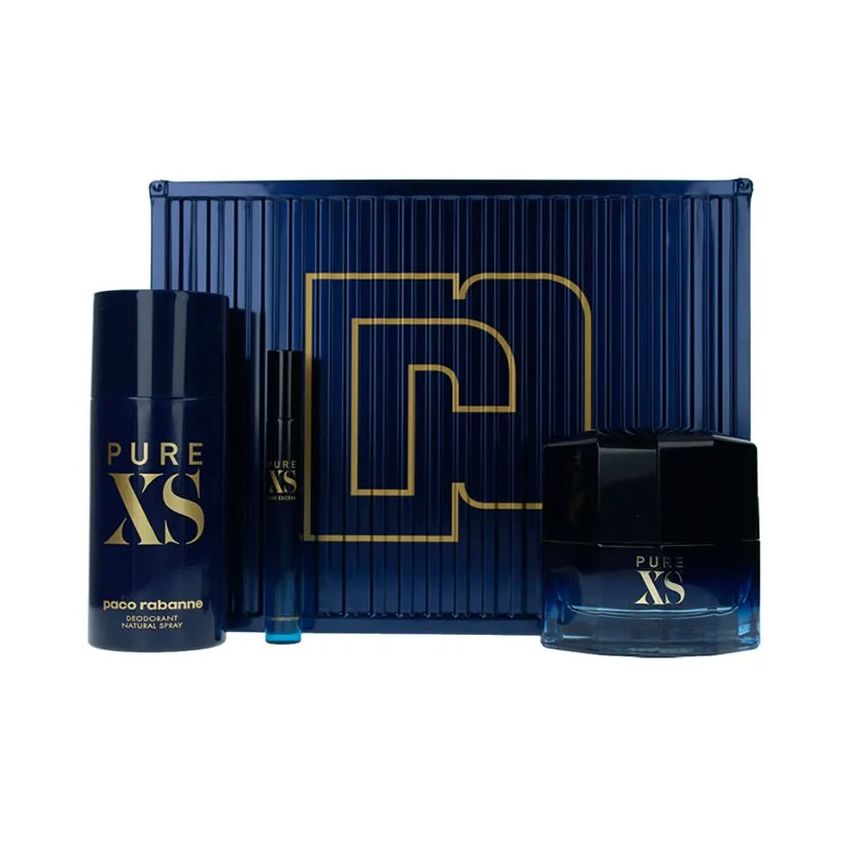 Paco Rabanne Pure Xs Eau De Toilette Vaporisateur 50Ml Coffret 3 Produits 2019