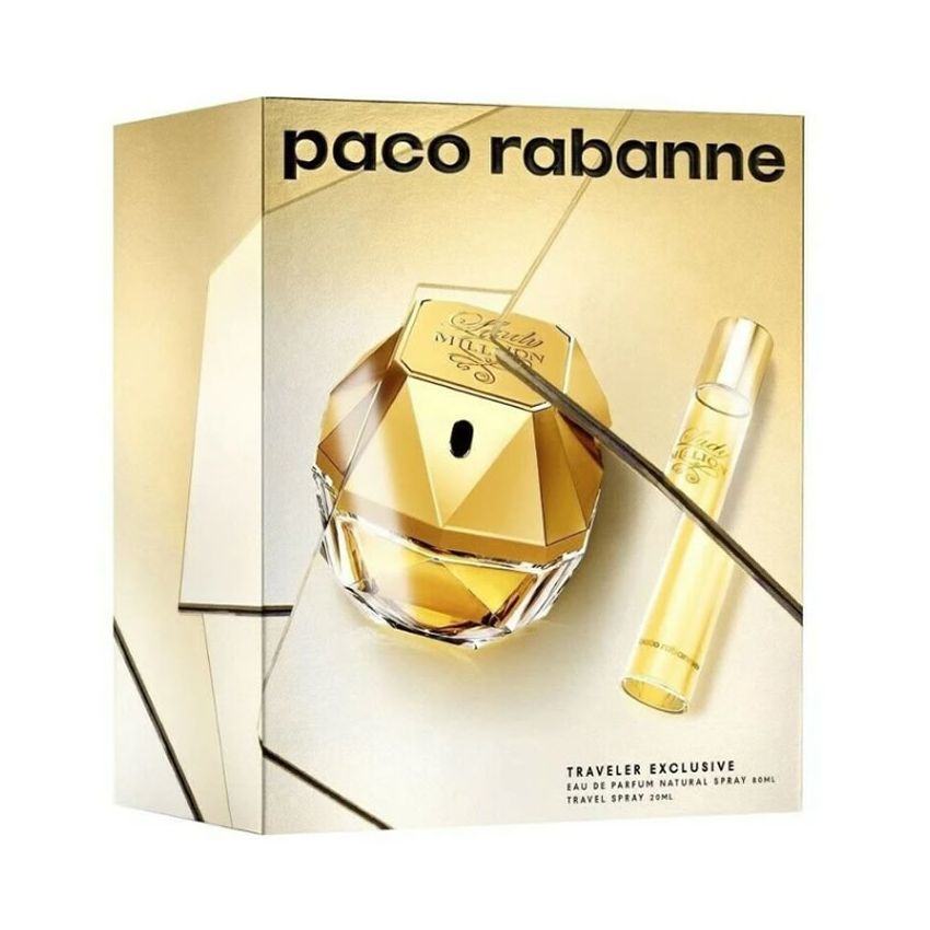 Paco Rabanne Lady Million Eau De Parfum Vaporisateur 80Ml Coffret 2 Produits