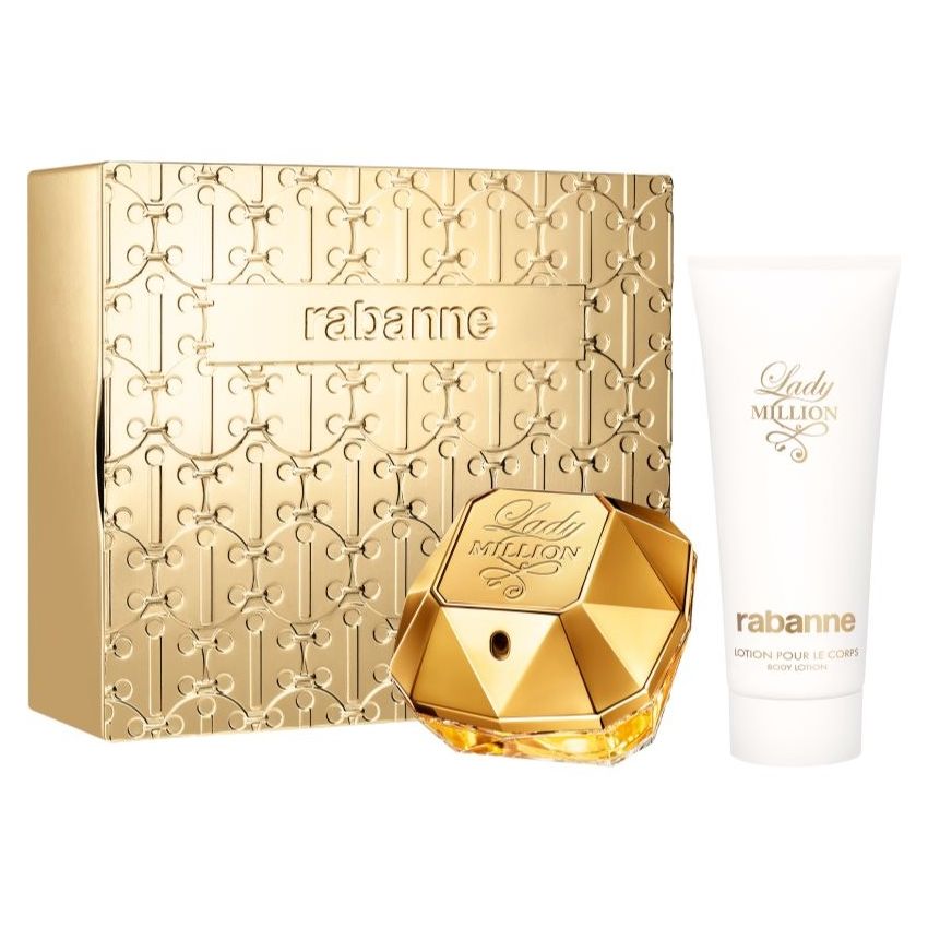 Set Paco Rabanne Lady Million Edp 80Ml Body 100Ml@
